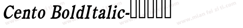 Cento BoldItalic字体转换
